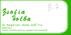 zsofia holba business card